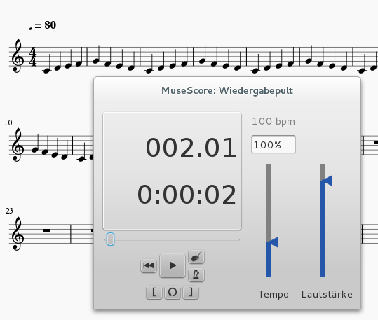 Changing initial tempo has no effect on playback | MuseScore